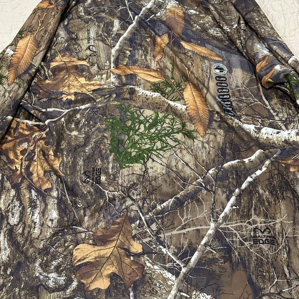 Realtree Long Sleeve Camouflage Shirt - Brown, Green, and Tan